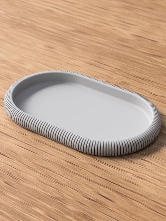 Minimalistisches Tablett Skandi Style | Deko Ablageschale | 3D Druck PLA | Badezimmer & Wohnzimmer Deko
