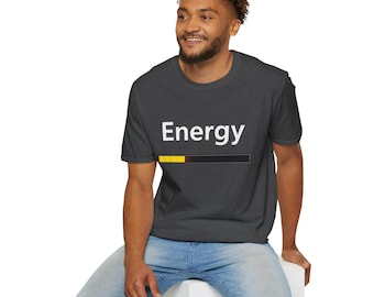 Low Energy Loading Bar T-Shirt | Energy Meter Graphic Tee