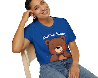 Cartoon Bear T-Shirt | Mama Bear Graphic Tee