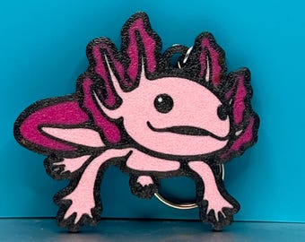 3D Printed Axolotl Keychain