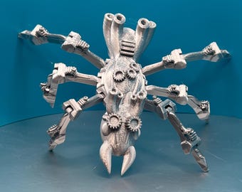 3D Printed Articulated Steampunk Ant Unpainted Chrome Look Poseable Fidget Toy Cinderwing3D