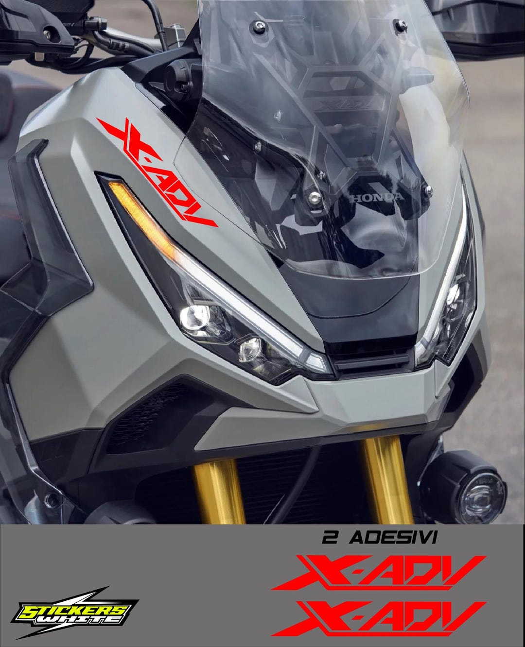 2 Honda X-ADV 750 Stickers - Scooter Stickers - Resistant Motorcycle ...