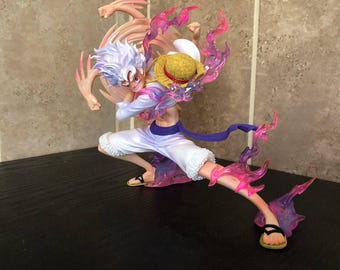 One Piece Monkey D. Luffy Gear 5 Nika spinning hand Figure 20 cm
