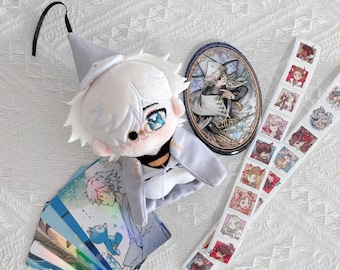 Chapeau de sorcière en peluche Atelier Qifrey | Carte d'insigne de fan d'art d'anime de manga de fantaisie