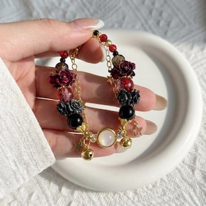 The Freak Circus Pierrot Harlequin Handmade Bracelet |  Visual Novel Gift