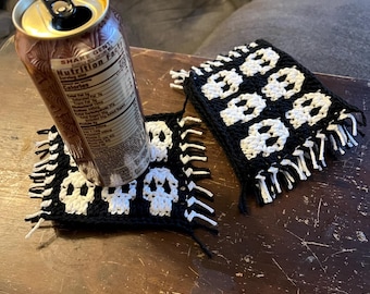 Mosaic Skull Coasters