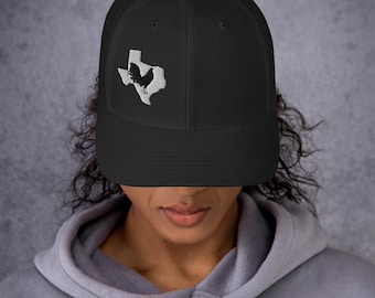 Gorra de camionero bordada con diseño de pollo texano, estilo personalizado.