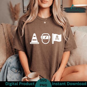 Pittsburgh Hoist The Traffic Cone SVG PNG Bundle: funny city meme urban humor icon design (Digital Download) image 11
