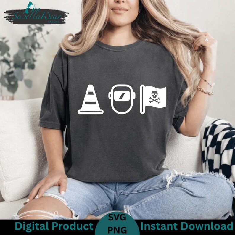 Pittsburgh Hoist The Traffic Cone SVG PNG Bundle: funny city meme urban humor icon design (Digital Download) image 14