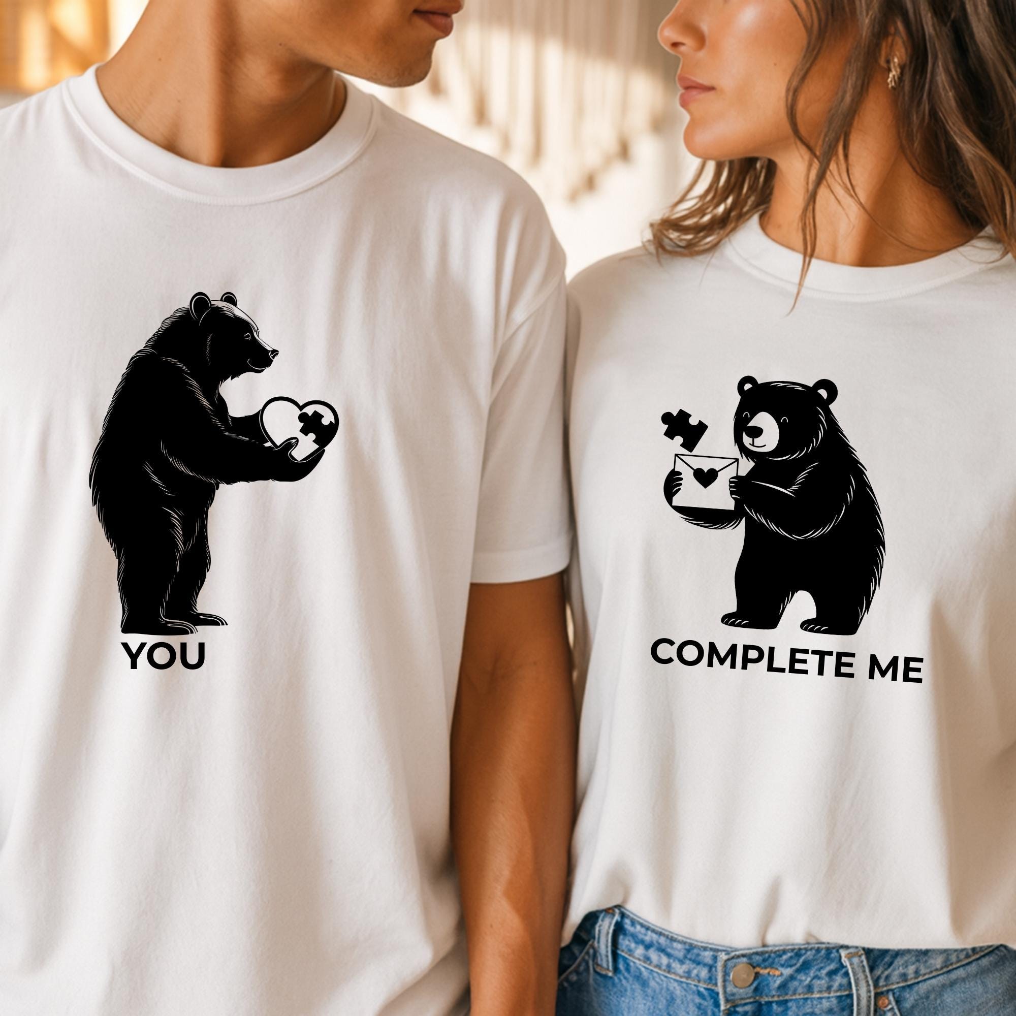 Discover Comfort Colors  Valentines Day Tee, You Complete Me Gift, Matching Couple T-Shirts