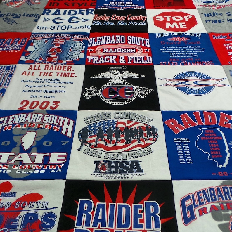 Lap Size T-Shirt Quilt 4x4 feet Pay 50 to get 75 in value afbeelding 7