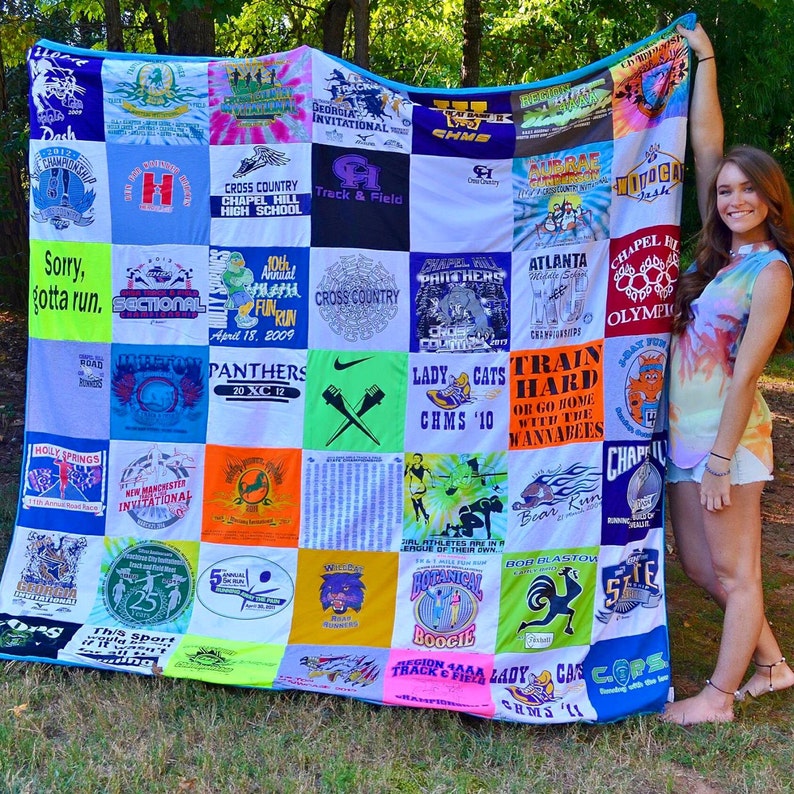Lap Size T-Shirt Quilt 4x4 feet Pay 50 to get 75 in value afbeelding 3