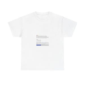 Może przedstawiać: Biała koszulka z nadrukowaną grafiką. Grafika zawiera logo eBay i tekst, który brzmi "Review and Grant Application Access - Friday". Tekst znajduje się w prostokątnym polu z niebieskim przyciskiem z napisem "Sign Up Now".