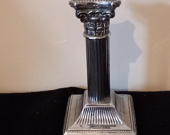 Vintage chrome 6"inch candle stick carinthia column style