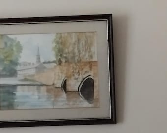 Bakewell Derbyshire made famous with the "Bakewell Tart" Artist Tony Cowlishaw of Nottingham, we're the famous Outlaw lived "Robin Hood ".