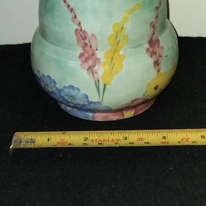 Burslem Deco floral vase by E.Radford 1941,G.R.G DESIGN