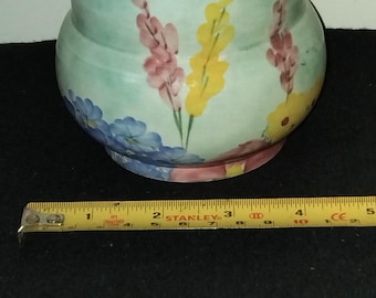 Burslem Deco floral vase by E.Radford 1941,G.R.G DESIGN