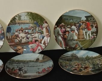 An Edwardian SUMMER set of 6 Royal Worcester limited edition of 4000