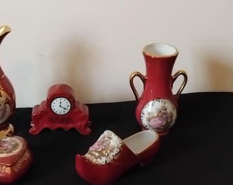 Limoges vintage, 5 piezas, todas en perfecto estado.