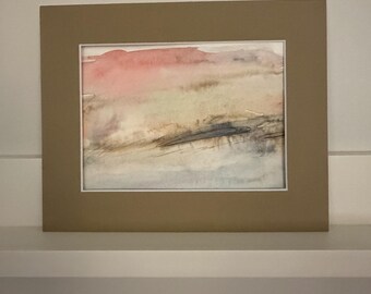 Lost on Land - Hand-Painted Original Watercolor Landscape