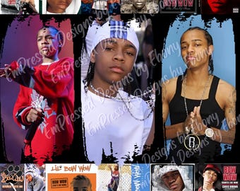 Bow Wow 2000s Hip Hop Tribute T-Shirt, Music Collage Streetwear Tee