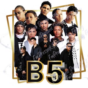 B5 Tour Graphic Tee: 2000s R&B Throwback Hip Hop Streetwear Shirt