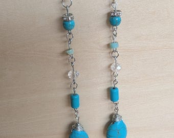 Elegant Turquoise Dangle Earrings