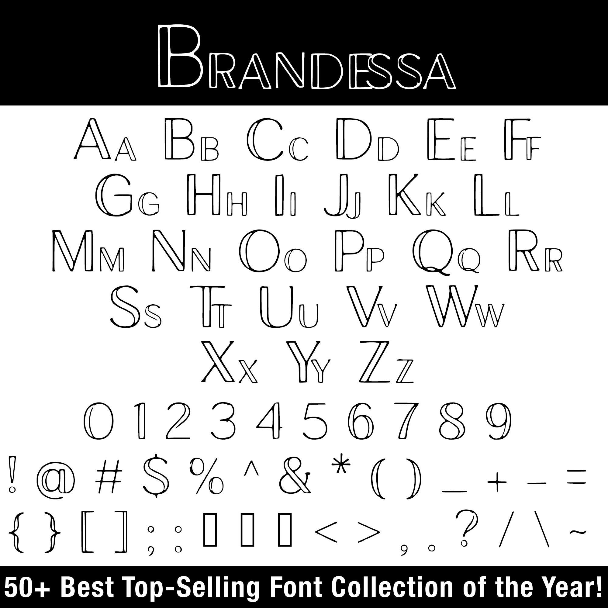 Branding Font Bundle 50 Modern Logo Fonts TTF OTF Instant Download ...