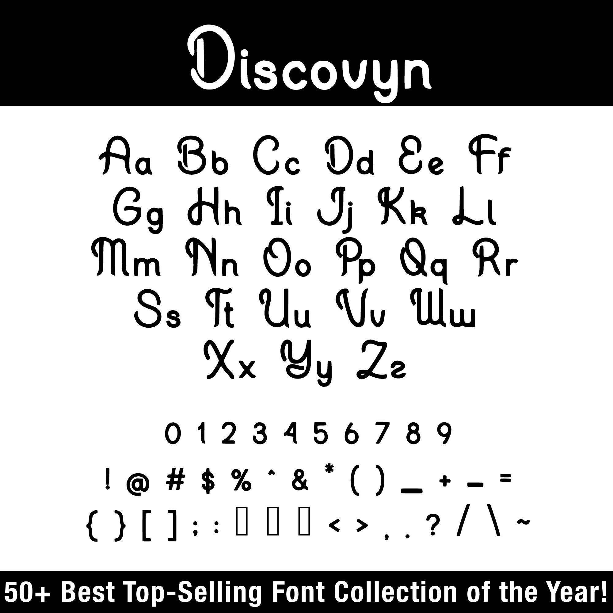 50+ Groovy Fonts Bundle | Retro 70s Funky Typeface Pack TTF OTF ...