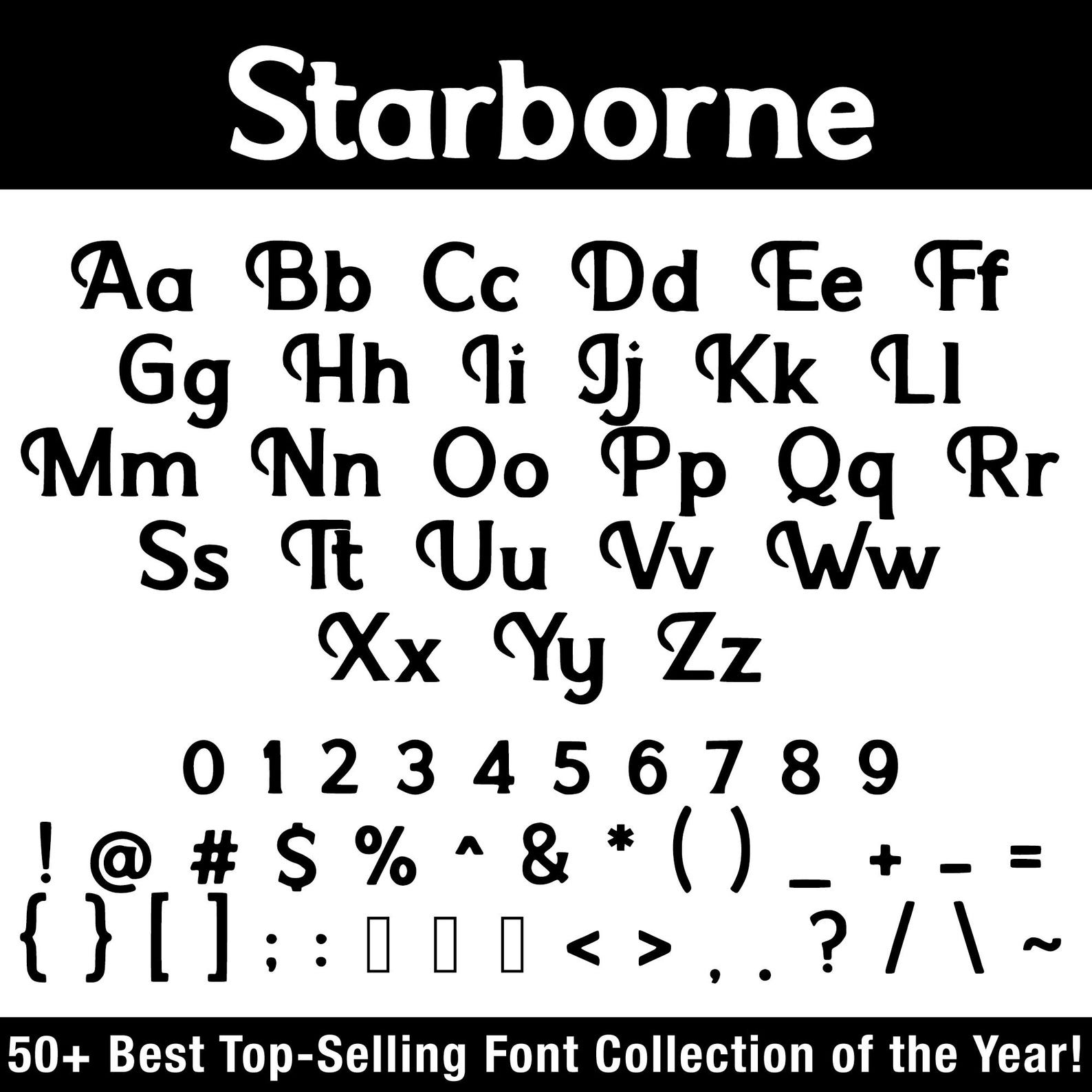 American Font Bundle 50 Vintage Retro Fonts TTF OTF Instant Download - Etsy