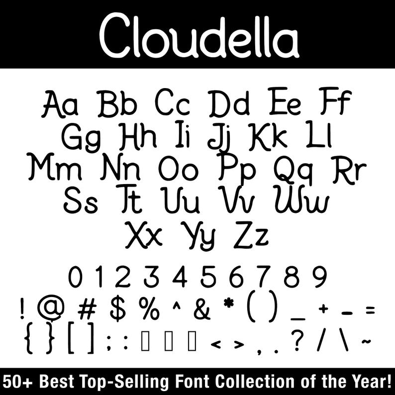 Whimsical Font Bundle 50 Playful Story Fonts TTF OTF Instant Download ...