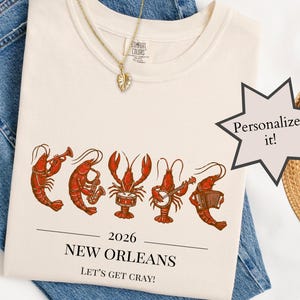 Louisiana Crawfish Shirt, Personalized Family Vacation Shirt, Custom Name Group Tee, Funny Cajun Shirt, New Orleans Sweatshirt