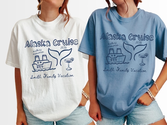 Custom Alaska Family Cruise Shirt - 2026 Vacation Tee, Matching Family Trip Gift