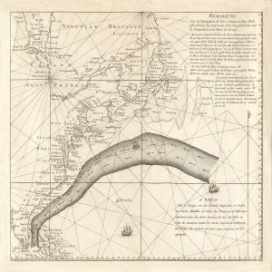 1785 Seekarte des Golf-Stroms