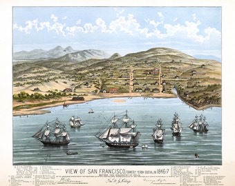 1847 Panoramic View of San Francisco