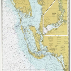Carta nautica – Estero Bay a Lemon Bay 1977