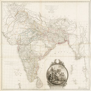 1782 Map of India