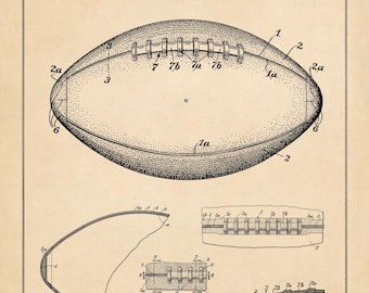 Stampa di brevetto di calcio