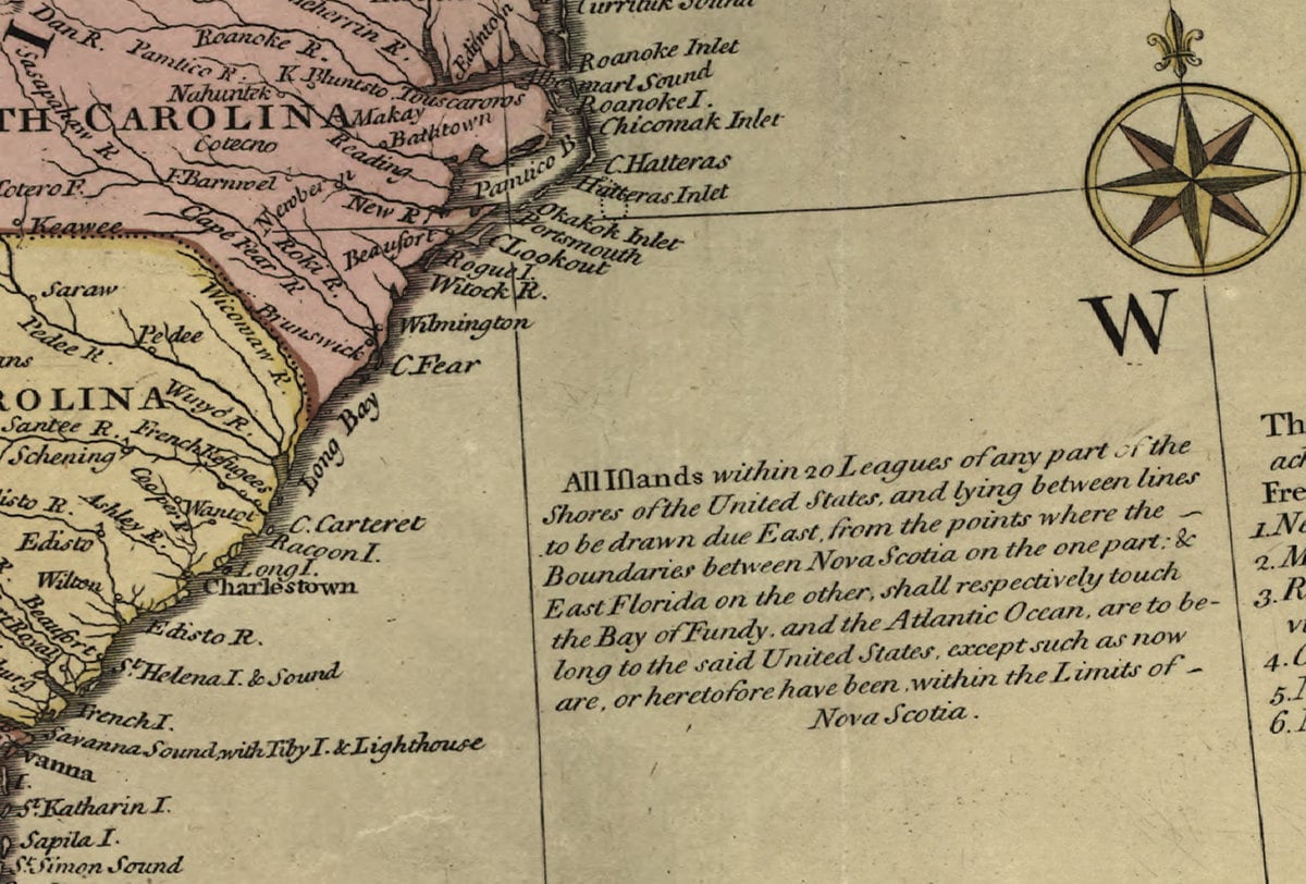1783 Map of America - Etsy
