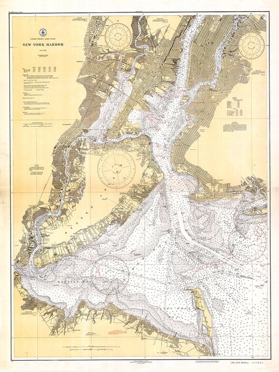 Chart Of New York Harbor