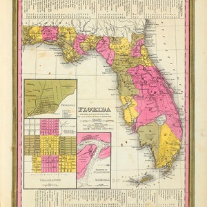 1846 Kaart van Florida