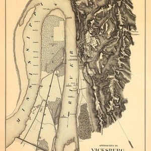 Approches to Vicksburg– 1863