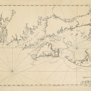 1781 Seekarte von Buzzards Bay und Vineyard Sound