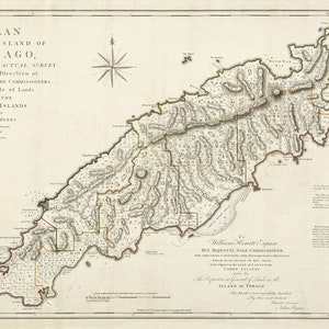 1776 Karte von Tobago