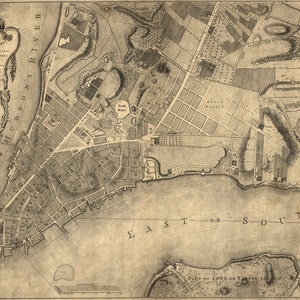 Mapa de la ciudad de Nueva York de 1776
