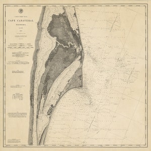 1887 Seekarte von Cape Canaveral
