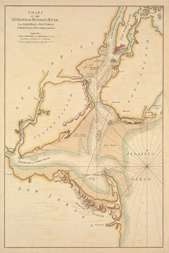 Hudson River Nautical Chart