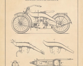 Stampa del brevetto Harley-Davidson
