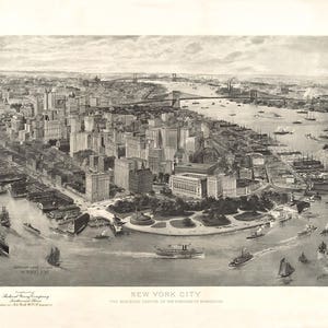 1905 Panoramische Ansicht von New York City