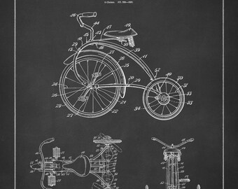 Stampa del brevetto del triciclo